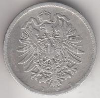 Német Birodalom 1875D 1M Ag T:2-
German Empire 1875D 1 Mark Ag C:VF