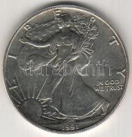 USA 1991. 1$ (1oz.) ezüst T:1