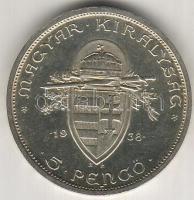1938. 5P "Szt. István" ezüst T:1/2