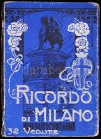 cca. 1900 Ricordo di Mialno - olasz nyelvű leporelló