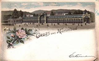 1897 Mariánské Lázne spa, litho (EK)