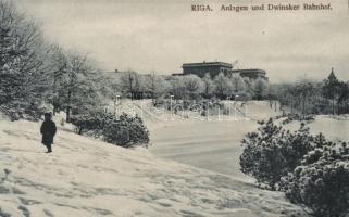 Riga park, Dvinsk railway station