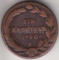 Ausztria/magyar verdejel 1790S 1Kr "II. József" T:2-