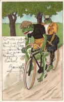 1899 Cycling frogs, Finkenrath und Grasnick (fa)