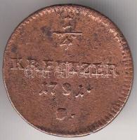 Ausztria / magyar verdejel 1781S 1/4Kr T:2-