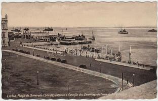 cca 1930 Az FTC futballcsapatának üdvözlő képeslapja Portugáliából a tagok aláírásával (Táncos, Kemé...