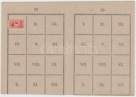 1950 Magyar-Szovjet Társaság tagsági igazolvány bélyeggel