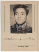 1942 Magyar Ökölvivó Szövetség igazoló-jegy, fényképes igazolvány