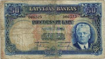 Lettország/Lettland 1934. 50Latu T:III/IV