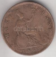 Nagy-Britannia 1862. 1/2p T:2-
Great Britain 1862. 1/2 Penny C:VF