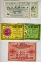 1928,1947,1978. 5 klf/versch. sorsjegy/Lotterie T:I,II/III
