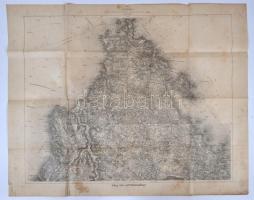 Cca 1900 német nyelvű katonai térkép Pola és környékéről, 80×61 cm