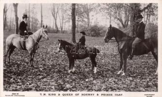 Haakon VII of Norway, Maud of Wales and Olav