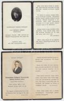 1937/1941 Ehrenheim Schytra Ferenczné Sztáray Nadine grófnő és Sztáray Gábor gróf gyászimakártyája