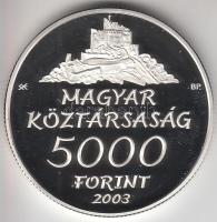 2003. 5000Ft Ag "Hollókő" T:PP Csak 5000db!