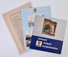 2 db BKV buszos prospektus és 2 db autóbusz lista