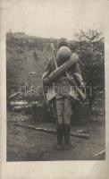 WWI Soldier with equipment photo (fa)