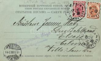 1898 Turaida, Treyden; ruins, Livländische Schweiz