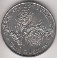 1981. 100Ft "FAO" T:BU eredeti tokban, tanúsítvánnyal