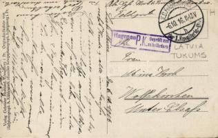 Tukums, Tuckum; market place, 'Östliches Kriegsschauplatz'