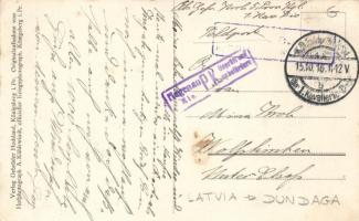 Dundaga, Dondangen; castle entrance, 'Östliches Kriegsschauplatz'