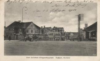 Tukums, Tuckum; market place, Östliches Kriegsschauplatz