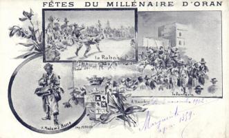 Oran millennium celebration, artist signed (gluemark)