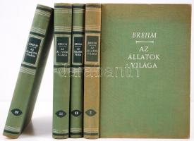 Alfred Edmund Brehm: Az állatok világa I-IV. Teljesen átdolgozta Dr. Walter Rammner. Bp., 1957-1959, Bibliotheca - Gondolat. Kiadói egészvászon kötésben, gazdag illusztrációanyaggal, szép állapotban