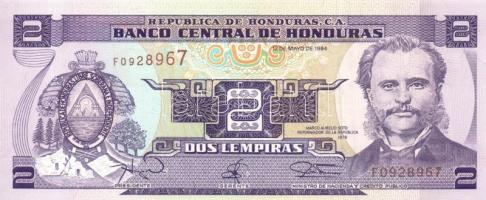 Nicaragua 1985. 10C + Honduras  1994. 2L + 2004. 5L T:I Nicaragua 1985. 10 Cordobas + Honduras 1994. 2 Lempiras + 2004. 5 Lempiras C:UNC