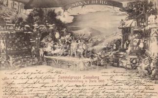 Sonneberg collecting group, for the Paris Expo, 1900 (small tear)