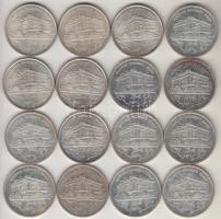 1992-1994. 200Ft Ag "MNB" (16x) T:2,2-