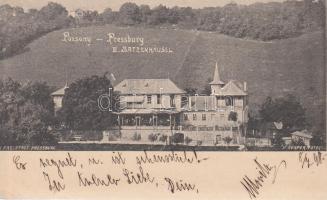 1898 Pozsony, Batzenhäusel / Bimbóház