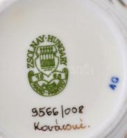 Zsolnay váza, kézzel festett, jelzett, hibátlan, m:17 cm/ Zsolnay porcelain vase