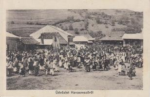 Havasmező, Ruszpolyána; procession, folklore (cut)