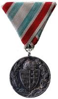 1929. Magyar Háborús Emlékérem "Pro Deo et Patria" ezüstözött Br kitüntetés mellszalagon "BRONZ" jelzéssel a peremen T:2 Hungary 1929. Commemorative Medal for World War I, silvered brass medal with "BRONZ" hallmark on the edge C:XF