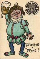 45 db modern lap, többnyire sör témában, cseh városlapok, 1 db füzet Feldschlösschen Rheinfelden  sö...