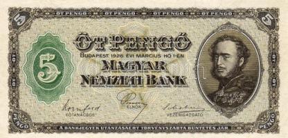 1926. 5P Sorozat- és sorszám nélkül/ Ohne Serien- und Kontrollnummer Krause 89 T:I