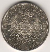 Német Császárság/D.Reich /Kaiserreich 1901. 5M ezüst/Silber J.106 T/Erh:vz/st