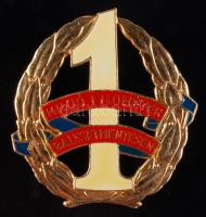 ~1980. "1 millió kilométer balesetmentesen" felcsavarozható kitüntető jelvény miniatűrrel T:2