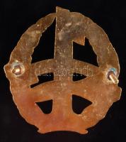 ~1980. "1 millió kilométer balesetmentesen" felcsavarozható kitüntető jelvény miniatűrrel ...