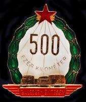~1980. "500 ezer kilométer balesetmentesen" felcsavarozható kitüntető jelvény T:2