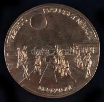 Rácz Edit (1936-) 1972. "Vezess Baleset Nélkül Mozgalom" Br emlékplakett (94mm) eredeti dísztokban T:2