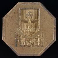 ~1980. "Fővárosi Szállítási Vállalat 35 éves törzsgárda tagságért" aranyozott kitüntető plakett eredeti tokban T:2