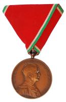 1939. "Magyar Bronz Vitézségi Érem" bronz kitüntetés mellszalagon T:2 Hungary 1939. "Bronze Medal for Bravery" bronze decoration on ribbon C:XF