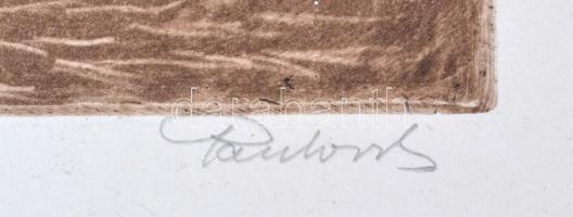 Paulovits Pál (1892-1975): Canale. Rézkarc, papír, jelzett, 34×25 cm