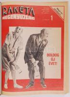 1984 Rakéta, teljes évfolyam, 3 kötetbe kötve, műbőr kötésben