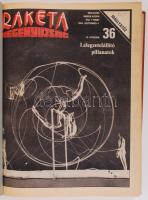 1984 Rakéta, teljes évfolyam, 3 kötetbe kötve, műbőr kötésben