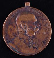 1898. "Jubileumi Emlékérem Fegyveres Erő Számára / Signum memoriae (AVSTR)" Br érem mellszalag nélkül (2x) T:2,3 Hungary 1898. Commemorative Jubilee Medal for the Armed Forces without ribbon (2x) C:XF,F