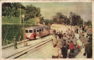 12 db modern úttörővasút témájú képeslap / 12 pieces of modern railway of pioneer cards