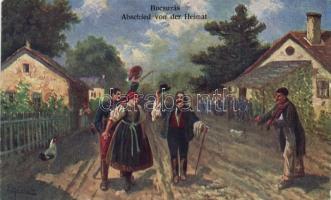 7 db régi folklór lap / 7 pieces of old folklore cards